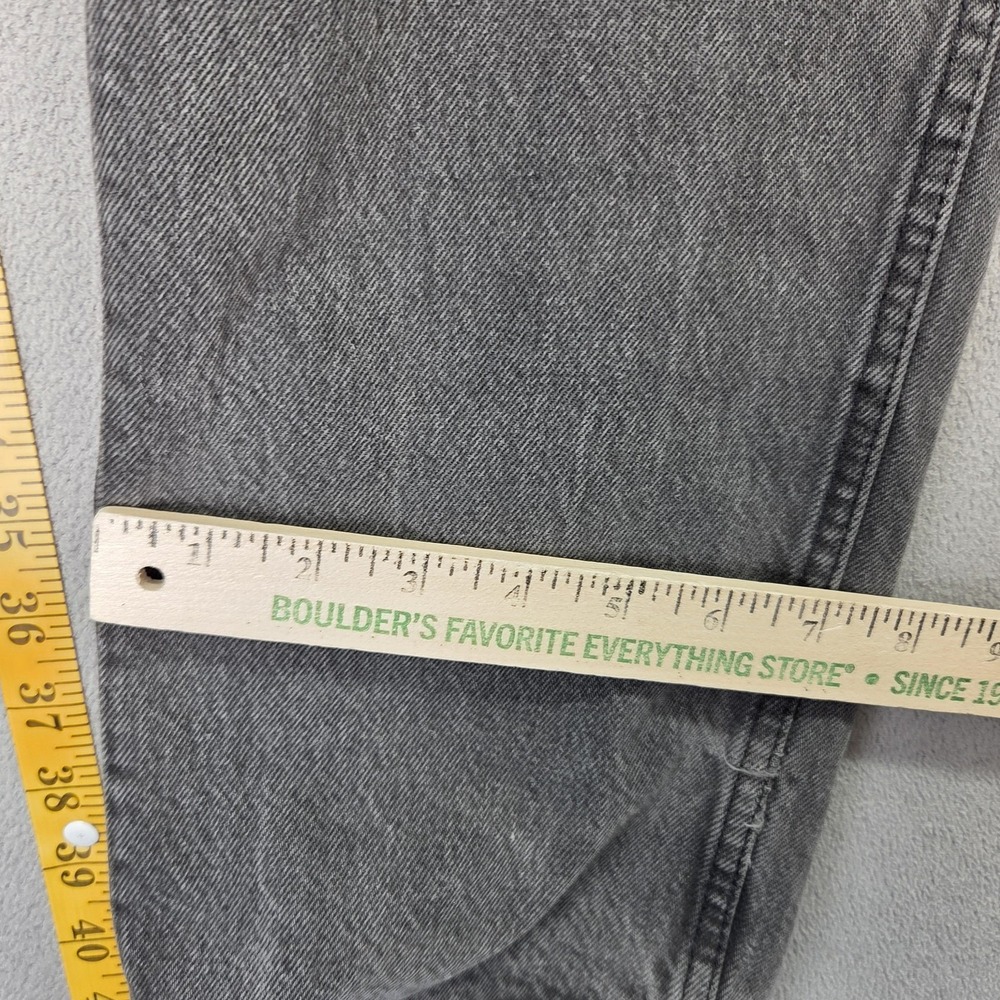 Vintage Levis 501 Jeans Mens Black Made USA Button Distressed 90s Fits 30x30 - Picture 5 of 16